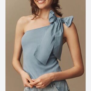 Anthropologie Sunday in Brooklyn One Shoulder Bow Top